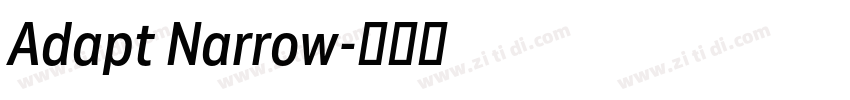 Adapt Narrow字体转换
